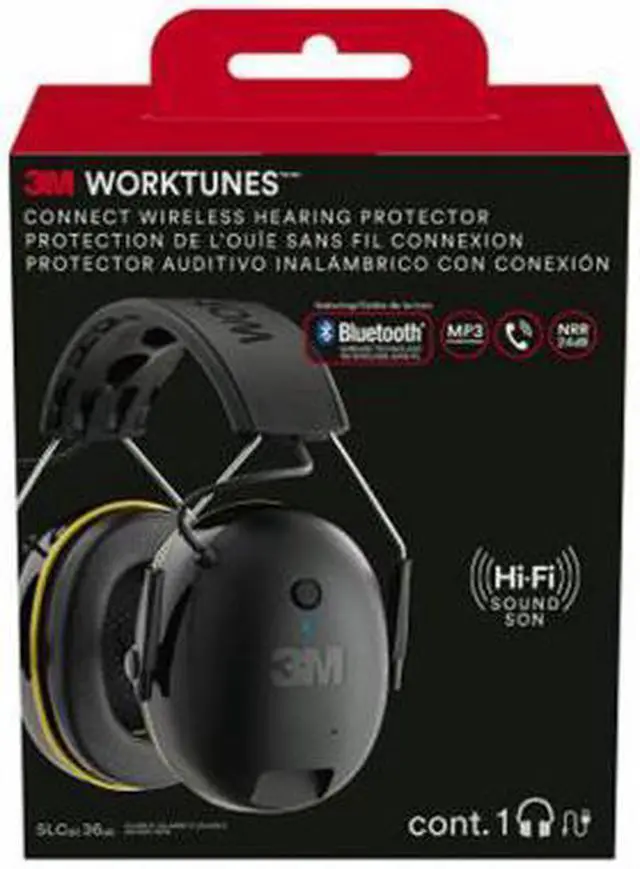 Alt view image 9 of 20 - Worktunes Ear Muff Bluetooth Hearing Protector 24 dB NRR Plastic