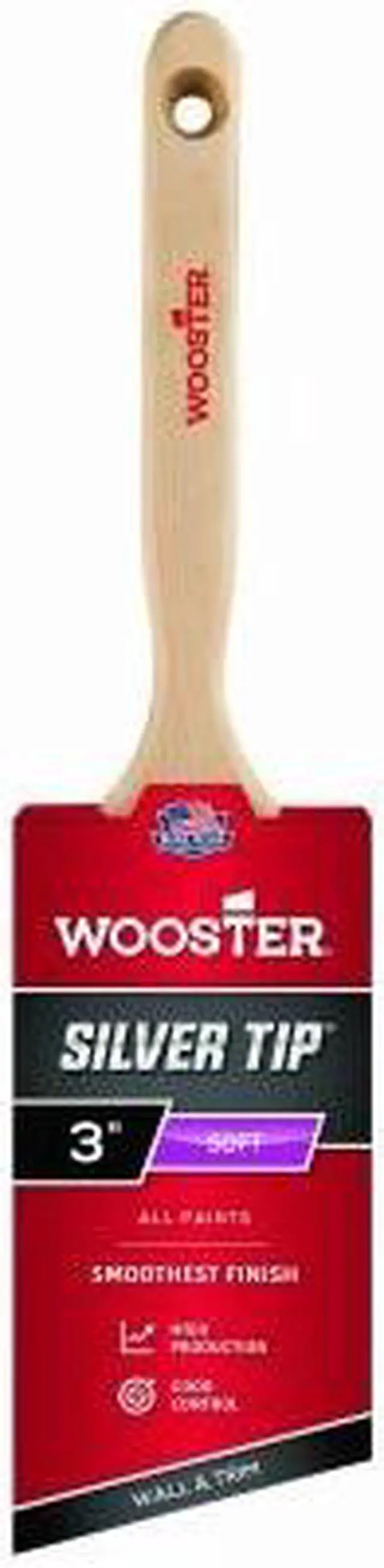 Alt view image 2 of 5 - Wooster Brush 3" Silver Tip Brush