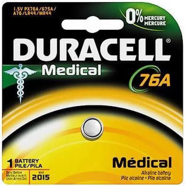 Alt view image 11 of 20 - Duracell Alkaline Medical Battery 76A 1.5V PX76A675PK09