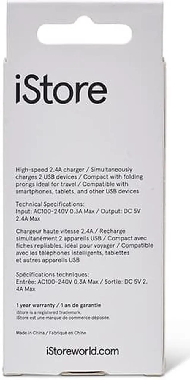 Alt view image 2 of 2 - New iStore Power Cube 2p USB Charger - WH