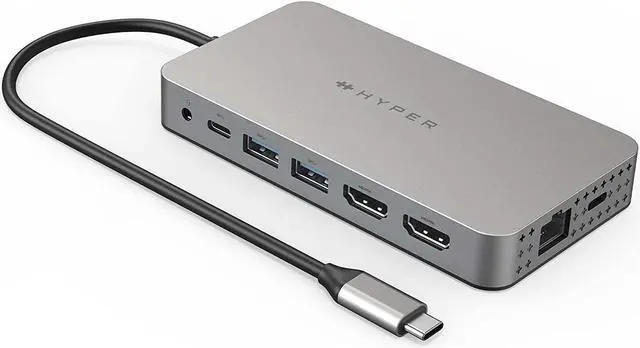Main image of Hyper HDM1H Dual 4K HDMI 10-in-1 USB-C Hub