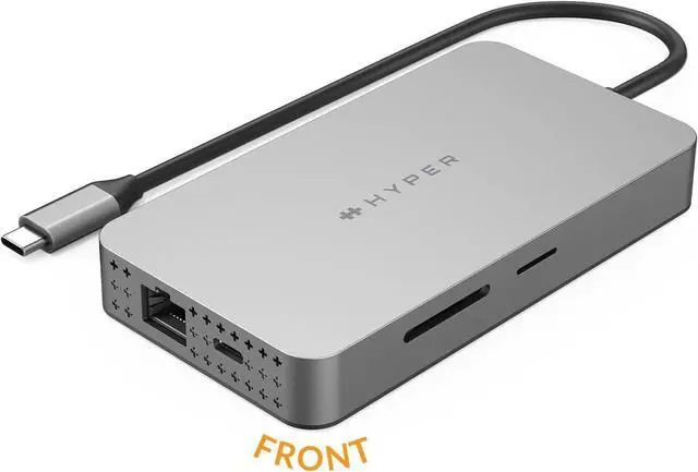 Alt view image 2 of 10 - Hyper HDM1H Dual 4K HDMI 10-in-1 USB-C Hub