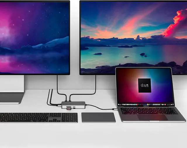 Alt view image 4 of 10 - Hyper HDM1H Dual 4K HDMI 10-in-1 USB-C Hub