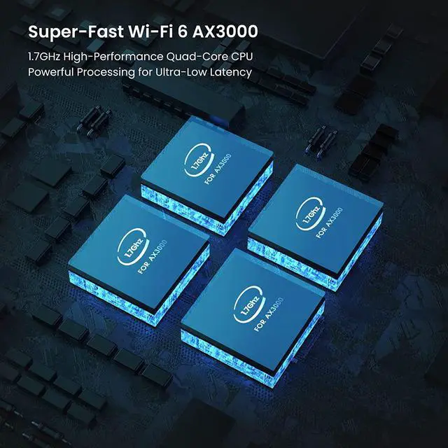 Alt view image 5 of 6 - Tenda AX3000 Mesh WiFi 6 System - EX12, 7000 sq.ft WiFi 6 Coverage, 1.7 GHz Quad-Core CPU, Dual-Band with 3 Gigabit Ports per Unit, Easy Setup, Replaces Wi-Fi Router and Booster, 3-Pack