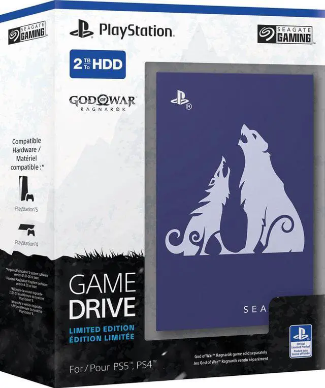 Alt view image 6 of 14 - Seagate - Game Drive for PlayStation Consoles God of War Ragnarök LE 2TB External USB 3.0 Hard Drive