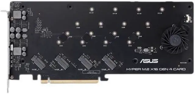 Alt view image 2 of 5 - Asus HYPER M.2 X16 GEN 4 CARD Hyper M.2 x16 Gen 4 Card (PCIe 4.0/3.0)