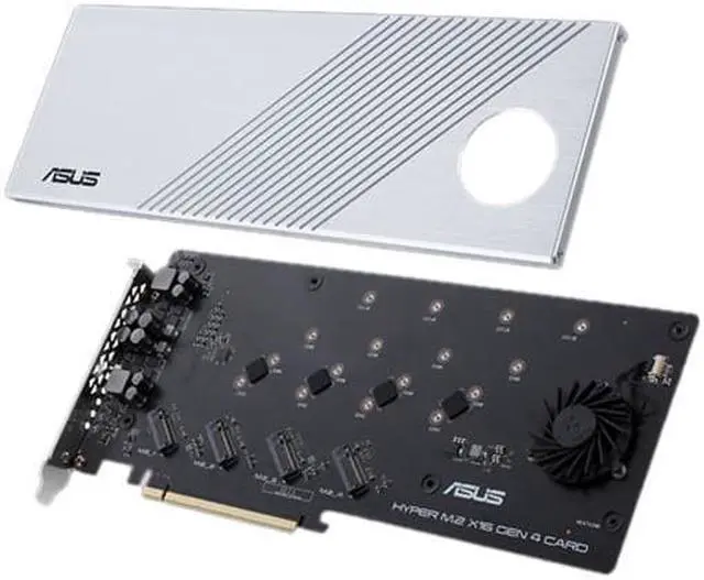 Alt view image 3 of 5 - Asus HYPER M.2 X16 GEN 4 CARD Hyper M.2 x16 Gen 4 Card (PCIe 4.0/3.0)