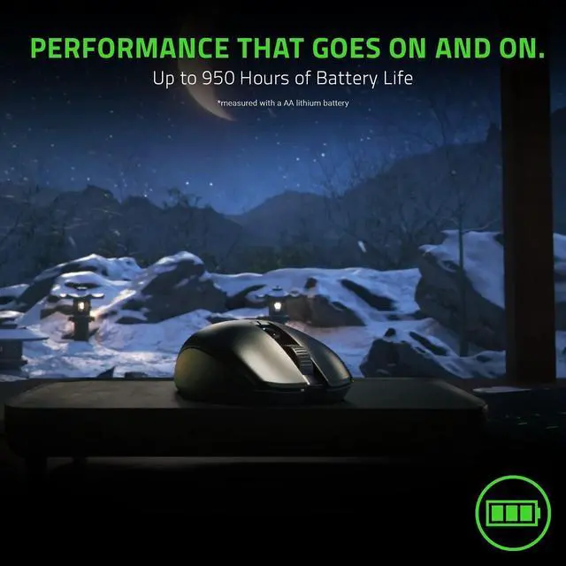 Alt view image 5 of 6 - RAZER OROCHI V2 MOBILE WIRELESS GAMING MOUSE: ULTRA LIGHTWEIGHT - 2 WIRELESS MODES - UP TO 950HRS BATTERY LIFE - MECHANICAL MOUSE SWITCHES - 5G ADVANCED 18K DPI OPTICAL SENSOR - STRIKE EDITION