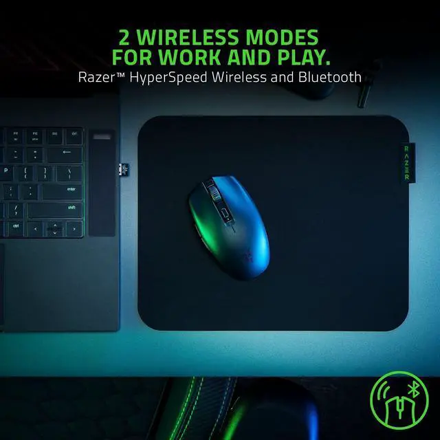 Alt view image 6 of 6 - RAZER OROCHI V2 MOBILE WIRELESS GAMING MOUSE: ULTRA LIGHTWEIGHT - 2 WIRELESS MODES - UP TO 950HRS BATTERY LIFE - MECHANICAL MOUSE SWITCHES - 5G ADVANCED 18K DPI OPTICAL SENSOR - STRIKE EDITION