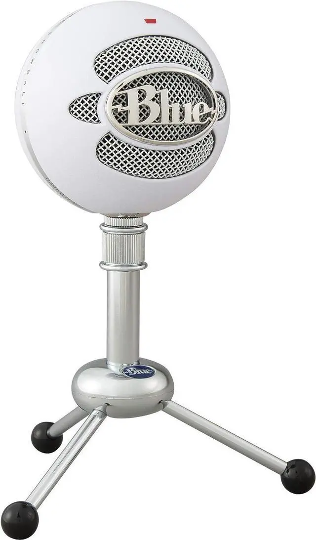 Main image of Blue Snowball USB Microphone for PC, Mac, Gaming, Recording, Streaming, Podcasting, Condenser Mic with Cardioid and Omnidirectional Pickup Patterns, Stylish Retro Design White