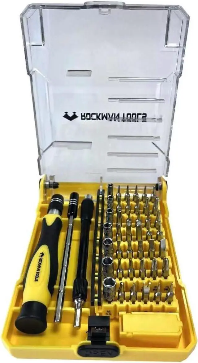 Alt view image 5 of 5 - Rockman Tools Basics 45 PCS Precision Screwdriver Bit Set- 1PC Precision Bits Driver, 1PC 120mm Precision Magnetic Holder, 1PC 120mm Precision Spring Tube