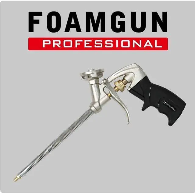 Alt view image 4 of 7 - Foamgun,Rockman Tools Expanding Foam Gun, Professional Exquisite Foaming Gun, Double Sealing Structure, Copper Alloy Nozzle Precision Machining (Black)
