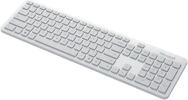 Alt view image 2 of 5 - Microsoft Bluetooth Red Tracking Desktop Keyboard & Mouse Combo (QHG-00032) - Grey - French
