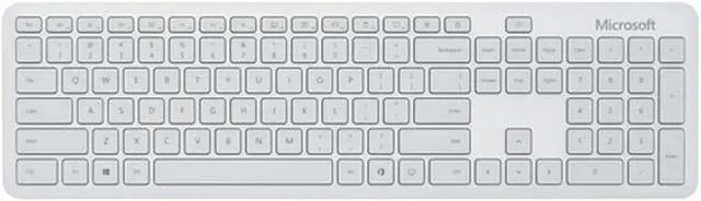 Alt view image 3 of 5 - Microsoft Bluetooth Red Tracking Desktop Keyboard & Mouse Combo (QHG-00032) - Grey - French