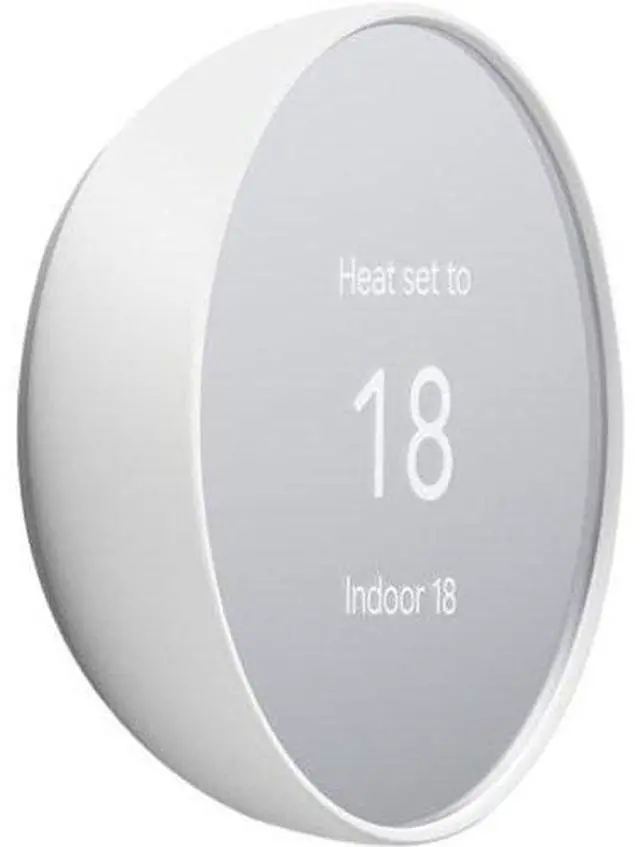 Alt view image 5 of 5 - Google Nest Thermostat - Smart Thermostat for Home - Programmable WiFi Thermostat - Snow