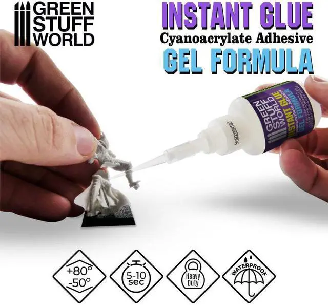 Alt view image 2 of 3 - Green Stuff World Cyanoacrylate Super Glue Adhesive 20gr. - Gel Formula 9223