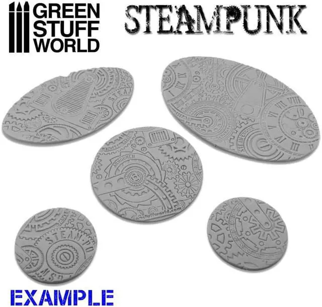 Alt view image 3 of 3 - Green Stuff World Rolling Pin - Steampunk 2190