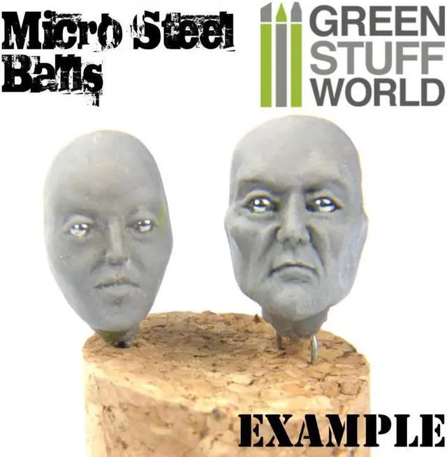 Alt view image 3 of 3 - Green Stuff World Micro STEEL Mixed Balls (2-4mm) For Sculpting 9286