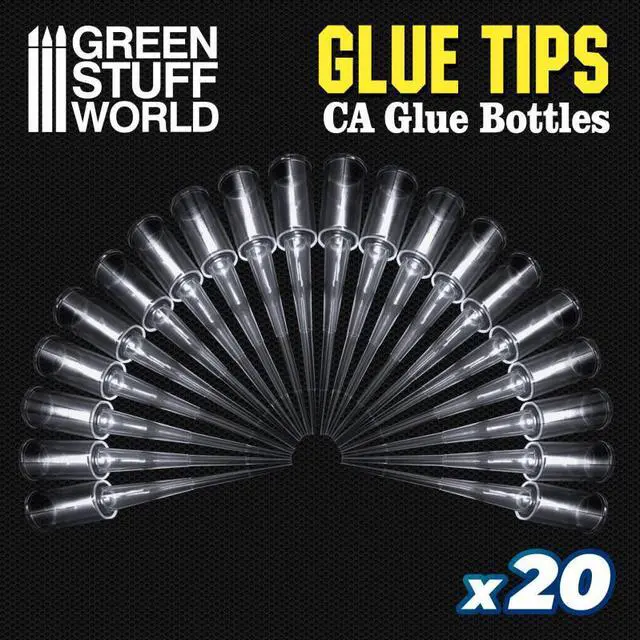 Main image of Green Stuff World 20 Precision tips for Super Glue Bottles 9007