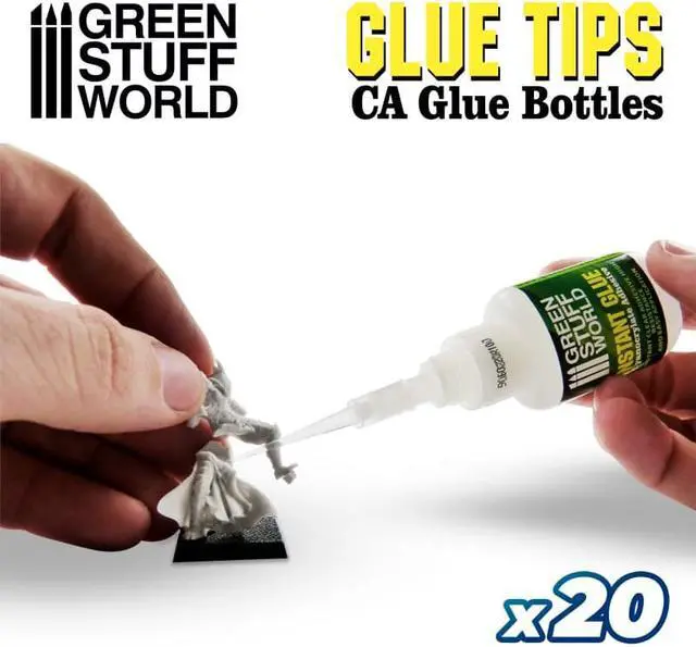 Alt view image 2 of 2 - Green Stuff World 20 Precision tips for Super Glue Bottles 9007