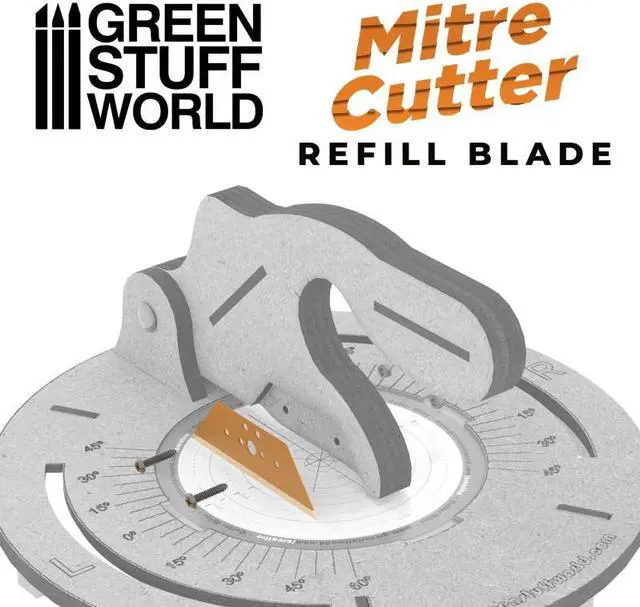 Alt view image 2 of 2 - Green Stuff World for Models and Miniatures  Miter Cutter Spare Blade 11371