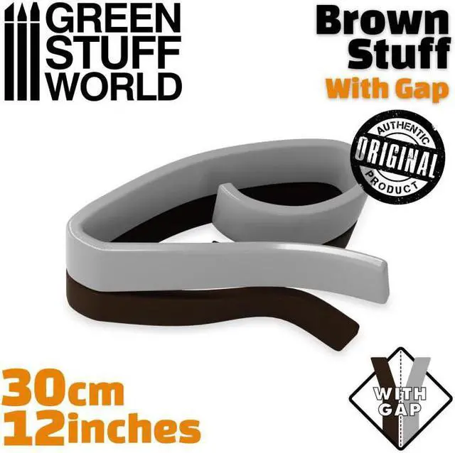 Main image of Green Stuff World - Brown Stuff Tape 12 inches With Gap 9226