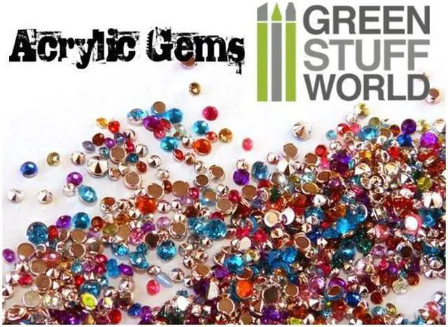 Main image of Green Stuff World Micro Acrylic Gems - 1mm to 2.5mm 1033