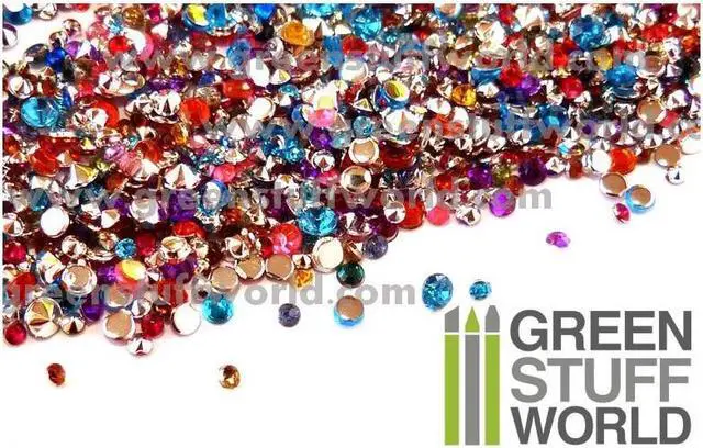 Alt view image 4 of 4 - Green Stuff World Micro Acrylic Gems - 1mm to 2.5mm 1033