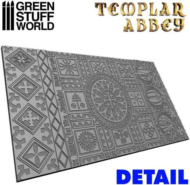 Alt view image 2 of 3 - Green Stuff World Rolling Pin - Templar Abbey 2987