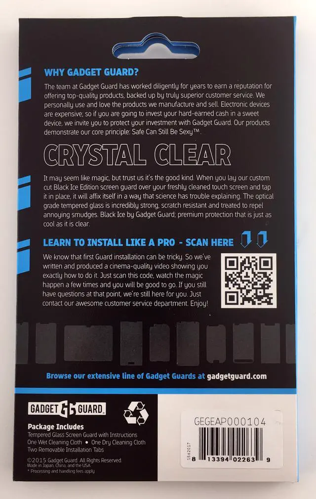 Alt view image 3 of 9 - Gadget Guard Ice Tempered Glass Screen Protector for iPhone 6/6S/7, Clear