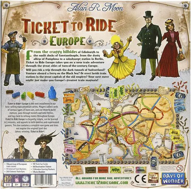 Alt view image 13 of 20 - Ticket to Ride - Europe