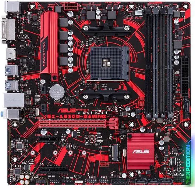 Alt view image 5 of 11 - ASUS AMD EX-A320M-GAMING Socket AM4 DDR4 Micro ATX Motherboard (90MB0VG0-M0EAYM)
