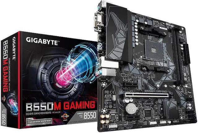 Alt view image 5 of 8 - Gigabyte B550M Gaming AMD B550 Motherboard Socket AM4