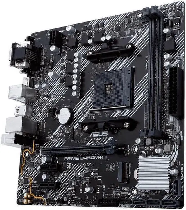 Alt view image 10 of 20 - ASUS PRIME B450M-K II (90MB1600-M0EAY0) AM4 AMD B450 SATA 6Gb/s Micro ATX AMD Motherboard