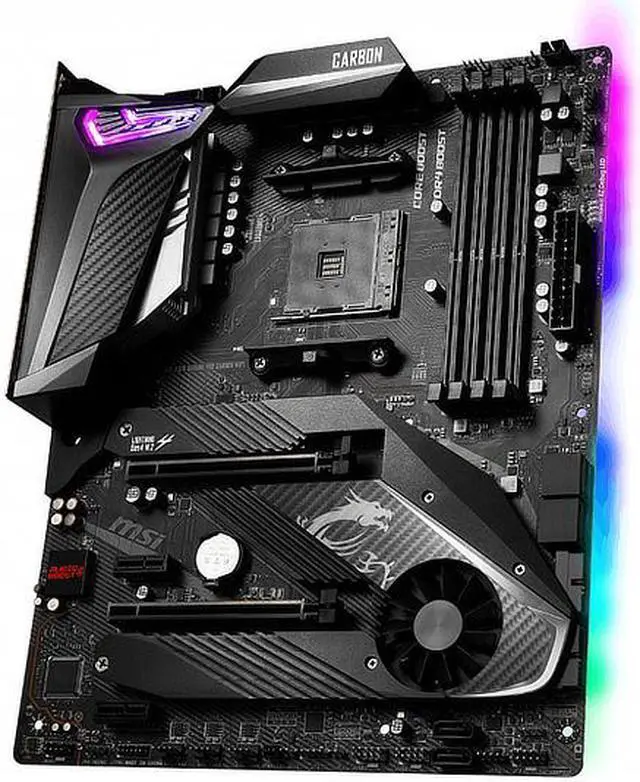 Alt view image 6 of 16 - MSI MPG X570 GAMING PRO CARBON WIFI Motherboard (AMD AM4, DDR4, PCIe 4.0, SATA 6Gb/s, M.2, USB 3.2 Gen 2, AX Wi-Fi 6, HDMI, ATX)