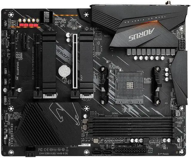 Alt view image 2 of 10 - GIGABYTE B550 AORUS ELITE AX V2 AM4 AMD B550 SATA 6Gb/s ATX AMD Motherboard