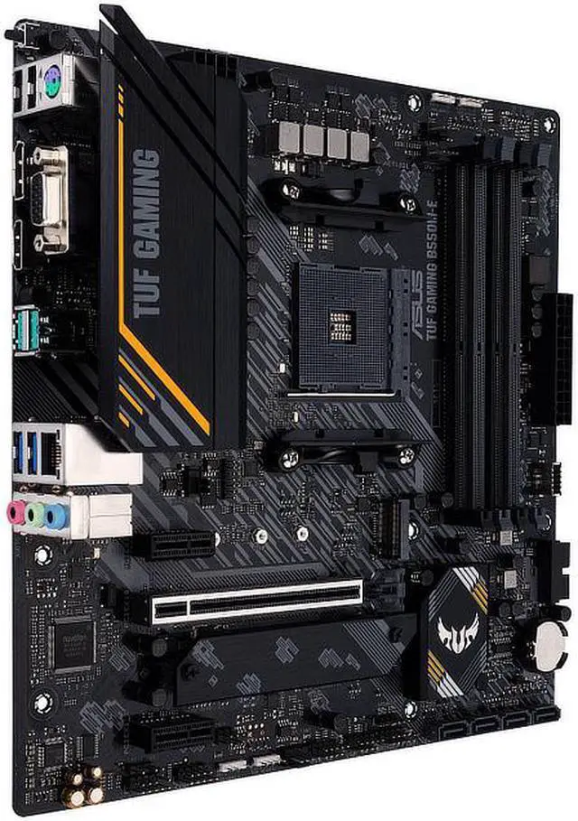 Alt view image 2 of 7 - ASUS TUF GAMING B550M-E Socket AM4 AMD B550 DDR4 Micro ATX Motherboard (90MB17U0-M0EAY0)