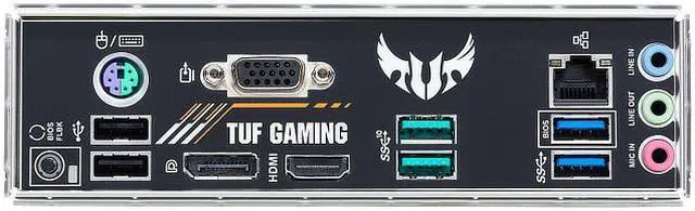 Alt view image 7 of 7 - ASUS TUF GAMING B550M-E Socket AM4 AMD B550 DDR4 Micro ATX Motherboard (90MB17U0-M0EAY0)