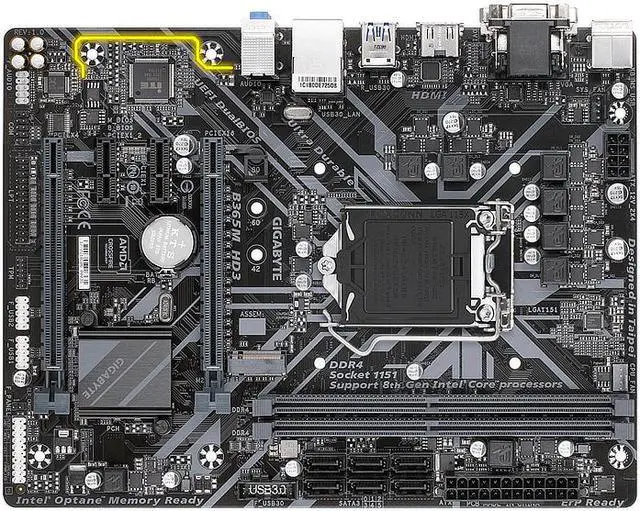 Alt view image 7 of 10 - Gigabyte HD3 Intel B365 LGA 1151 Micro ATX DDR4-SDRAM Motherboard