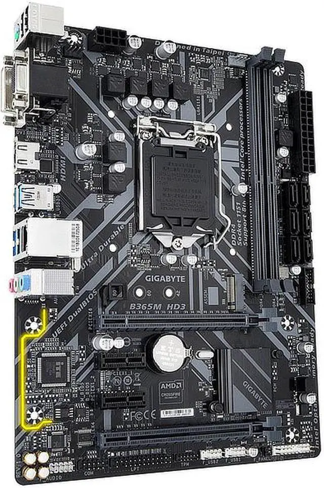 Alt view image 8 of 10 - Gigabyte HD3 Intel B365 LGA 1151 Micro ATX DDR4-SDRAM Motherboard