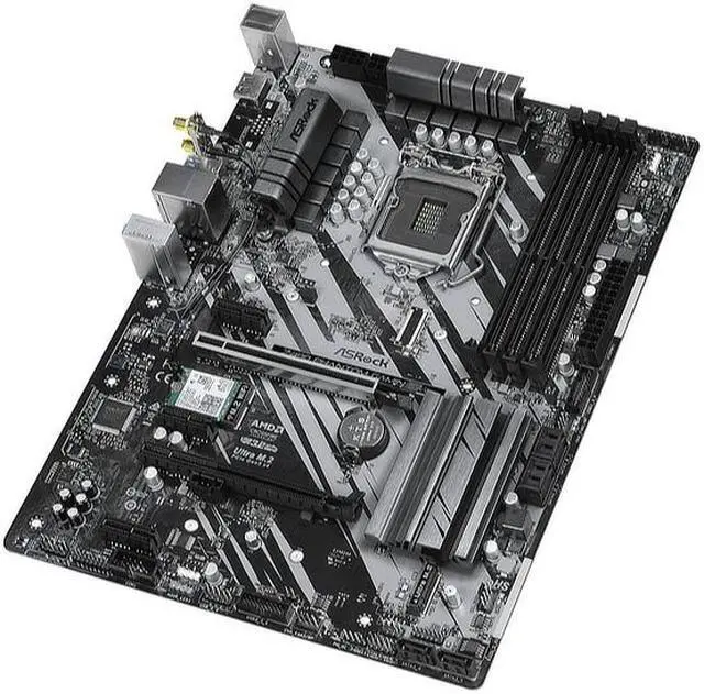 Alt view image 7 of 9 - ASRock Phantom Gaming 4/ac Z490 Intel ATX DDR4-SDRAM Motherboard