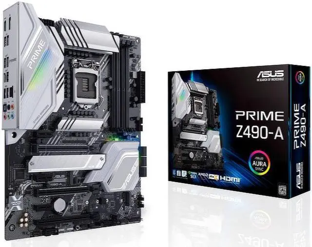 Alt view image 7 of 8 - ASUS PRIME Z490-A (90MB1390-M0EAY0) LGA 1200 Intel Z490 SATA 6Gb/s ATX Intel Motherboard