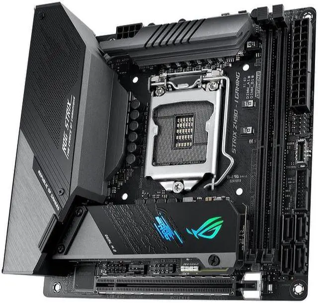 Alt view image 3 of 11 - ASUS ROG STRIX Z490-I GAMING (90MB13A0-M0EAY0) LGA 1200 Intel Z490 SATA 6Gb/s Mini ITX Intel Motherboard