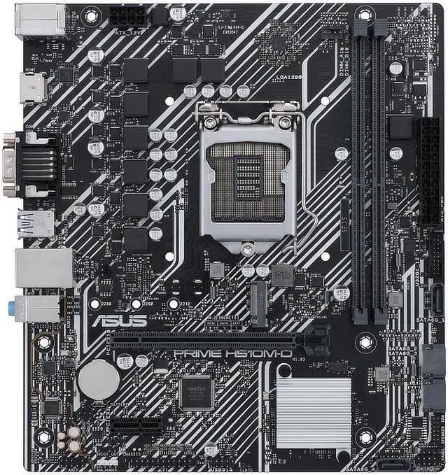 Alt view image 6 of 12 - ASUS PRIME H510M-D Intel H510 LGA 1200 Micro ATX DDR4-SDRAM Motherboard