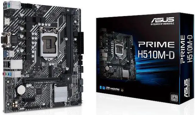 Alt view image 11 of 12 - ASUS PRIME H510M-D Intel H510 LGA 1200 Micro ATX DDR4-SDRAM Motherboard