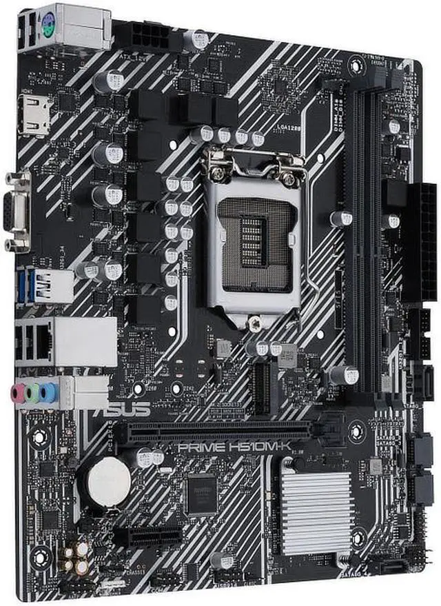 Alt view image 7 of 14 - ASUS PRIME H510M-K Intel H510 LGA 1200 Micro ATX Motherboard