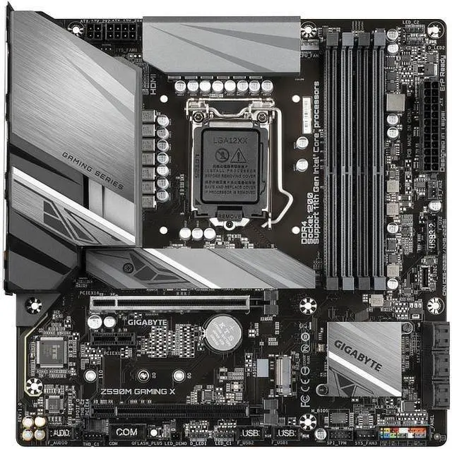 Alt view image 6 of 17 - Gigabyte Z590M GAMING X Intel Z590 Express LGA 1200 Micro ATX DDR4-SDRAM Motherboard