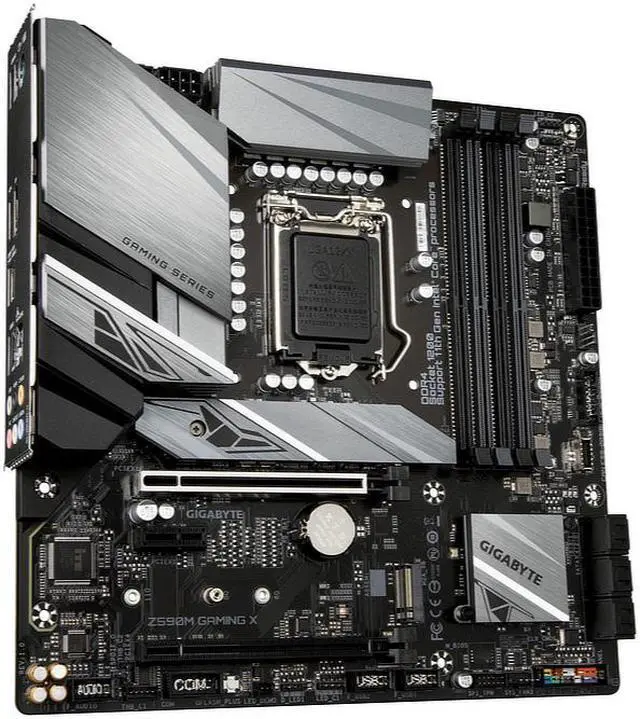 Alt view image 8 of 17 - Gigabyte Z590M GAMING X Intel Z590 Express LGA 1200 Micro ATX DDR4-SDRAM Motherboard