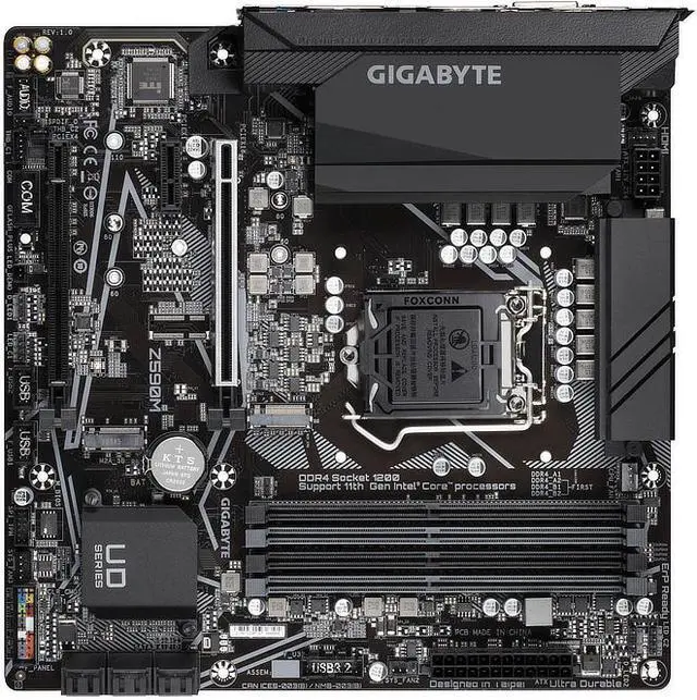 Alt view image 6 of 10 - Gigabyte Z590M Intel Z590 Express LGA 1200 Micro ATX DDR4-SDRAM Motherboard