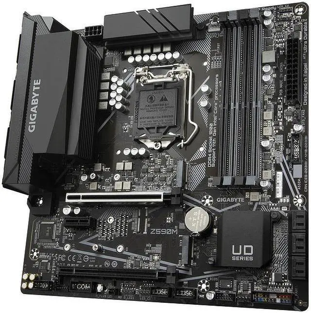 Alt view image 7 of 10 - Gigabyte Z590M Intel Z590 Express LGA 1200 Micro ATX DDR4-SDRAM Motherboard